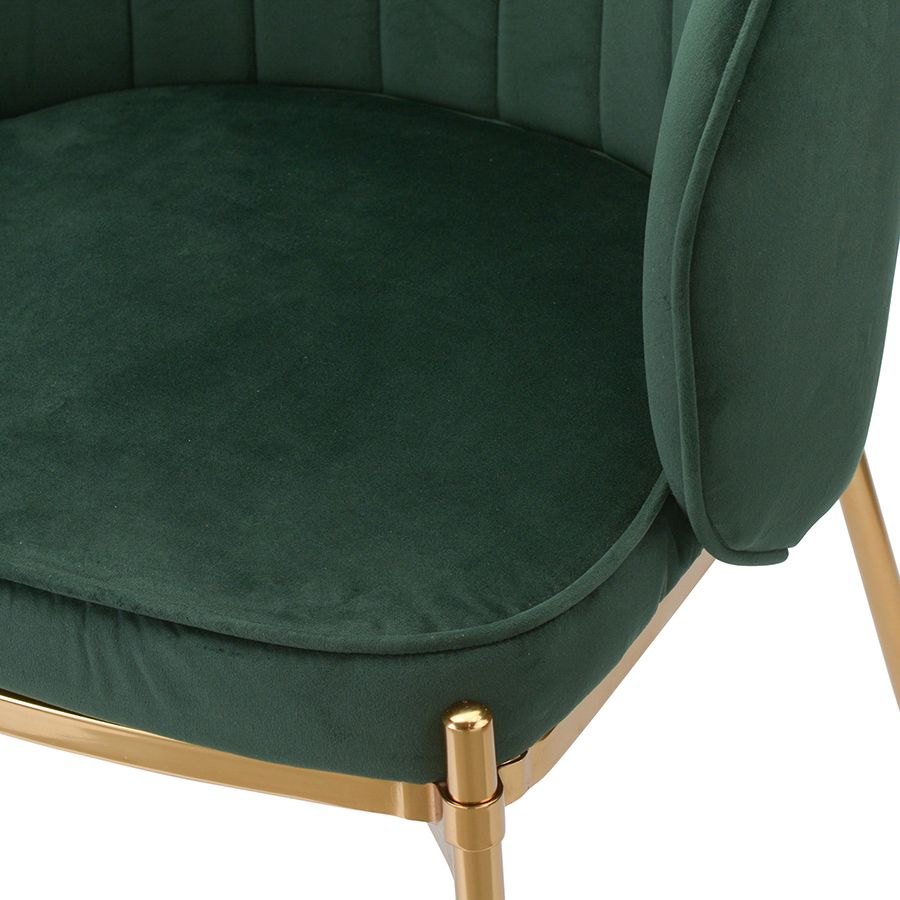 Стул Коралл, велюр, зеленый | Replace