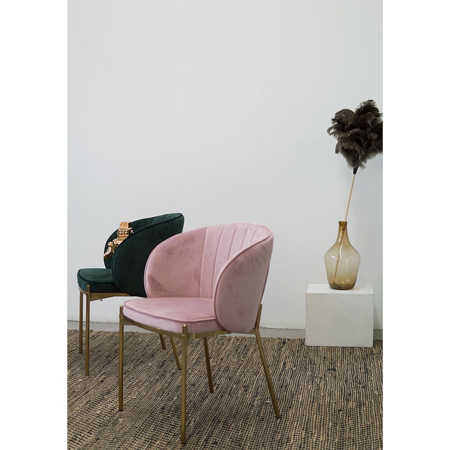 Стул Коралл, велюр, пыльная роза | Replace