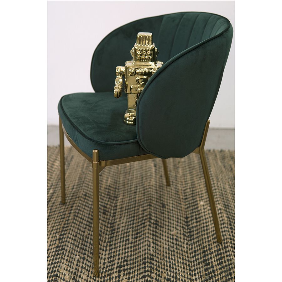 Стул Коралл, велюр, зеленый | Replace