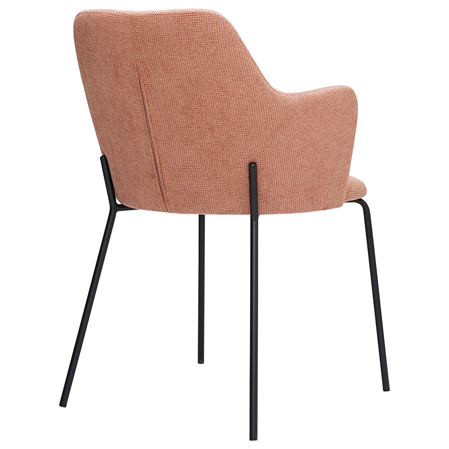 Стул Двигхт, фактурный шенилл, коралловый | Replace