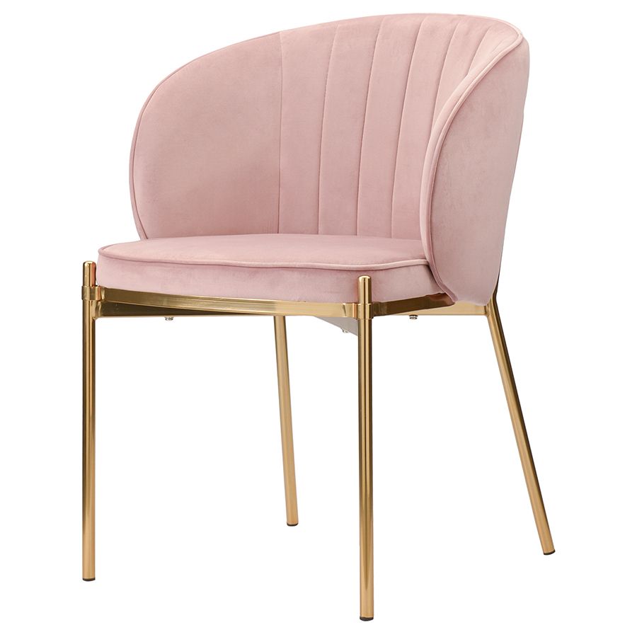 Стул Коралл, велюр, пыльная роза | Replace