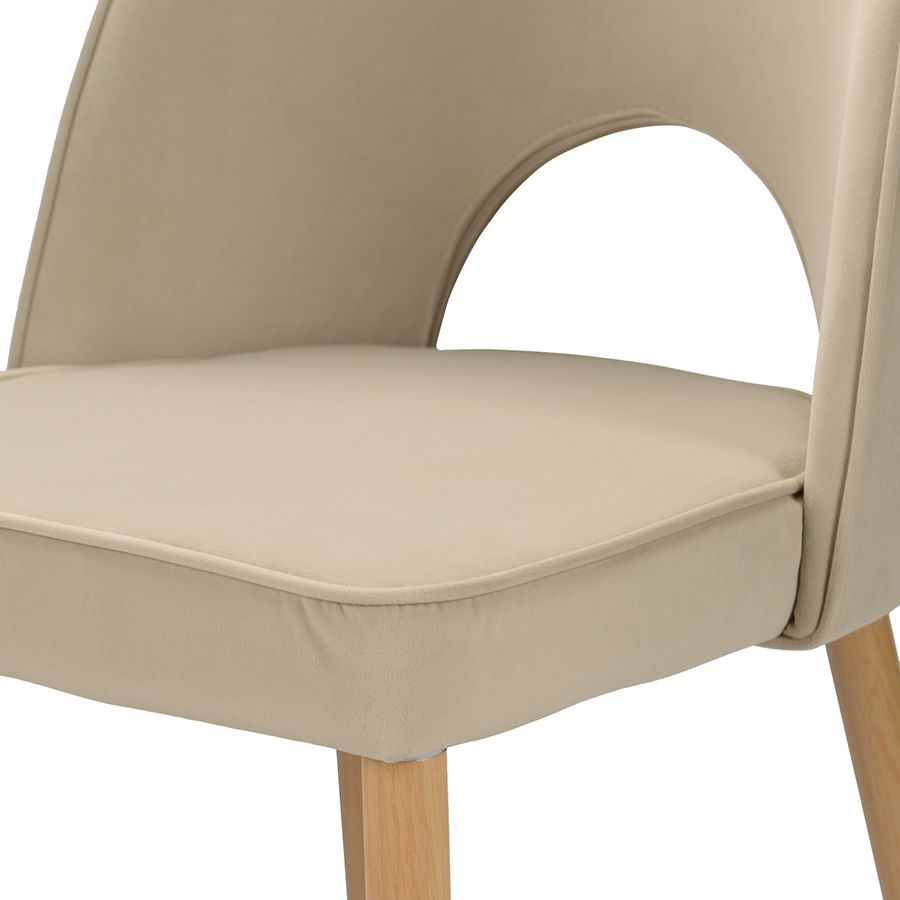 Стул Эвелин, велюр, бежевый | Replace