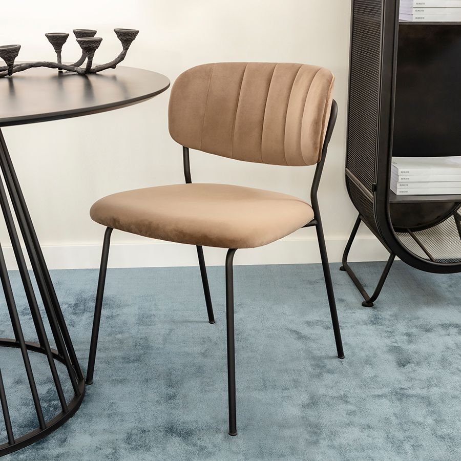 Стул Еирилл, велюр, светло-коричневый | Replace