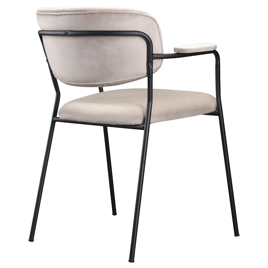 Стул Еирилл, велюр, серо-бежевый | Replace