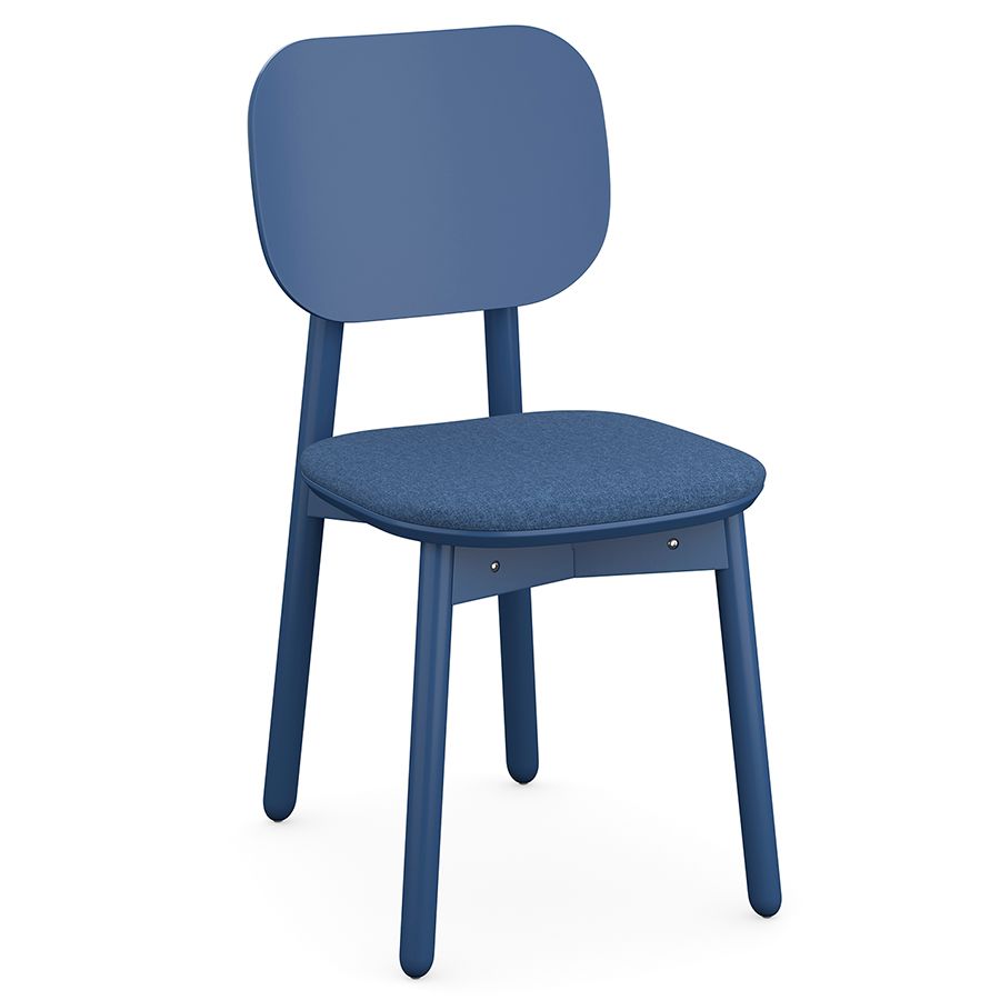 Стул Сага, рогожка, синий | Replace