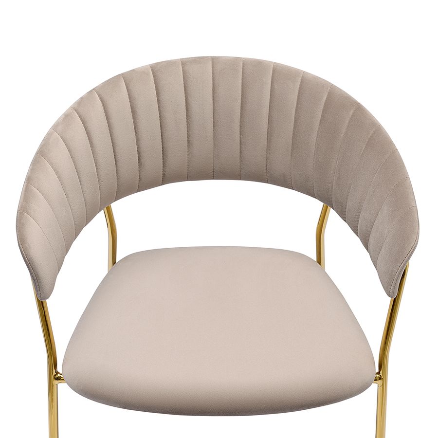 Стул Стефани, велюр, серый | Replace