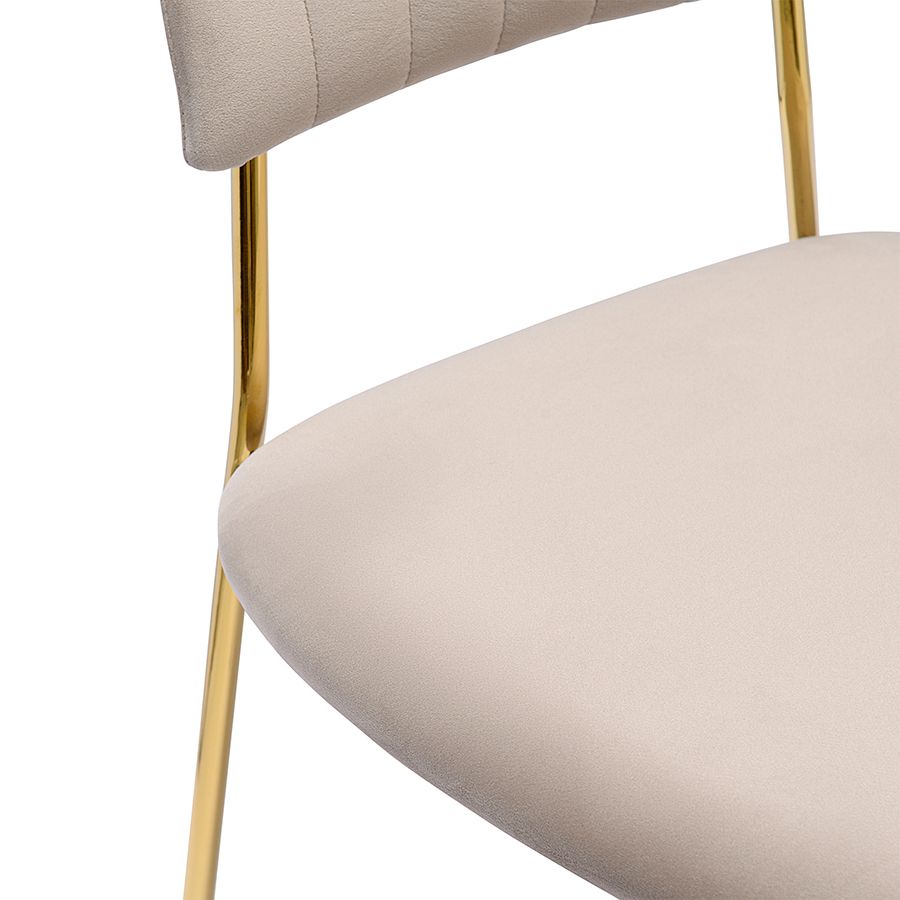 Стул Стефани, велюр, серый | Replace