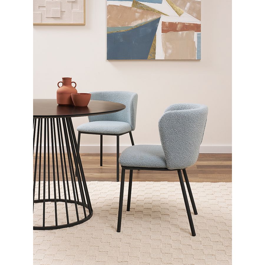 Стул Фогги, букле, голубая пудра | Replace