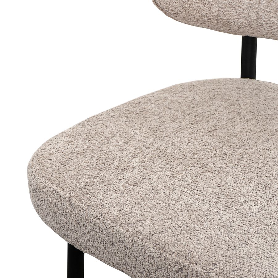 Стул Робби, букле, серо-бежевый | Replace