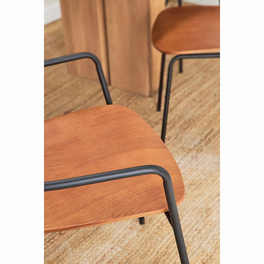 Стул с подлокотниками Торфрид, орех | Replace