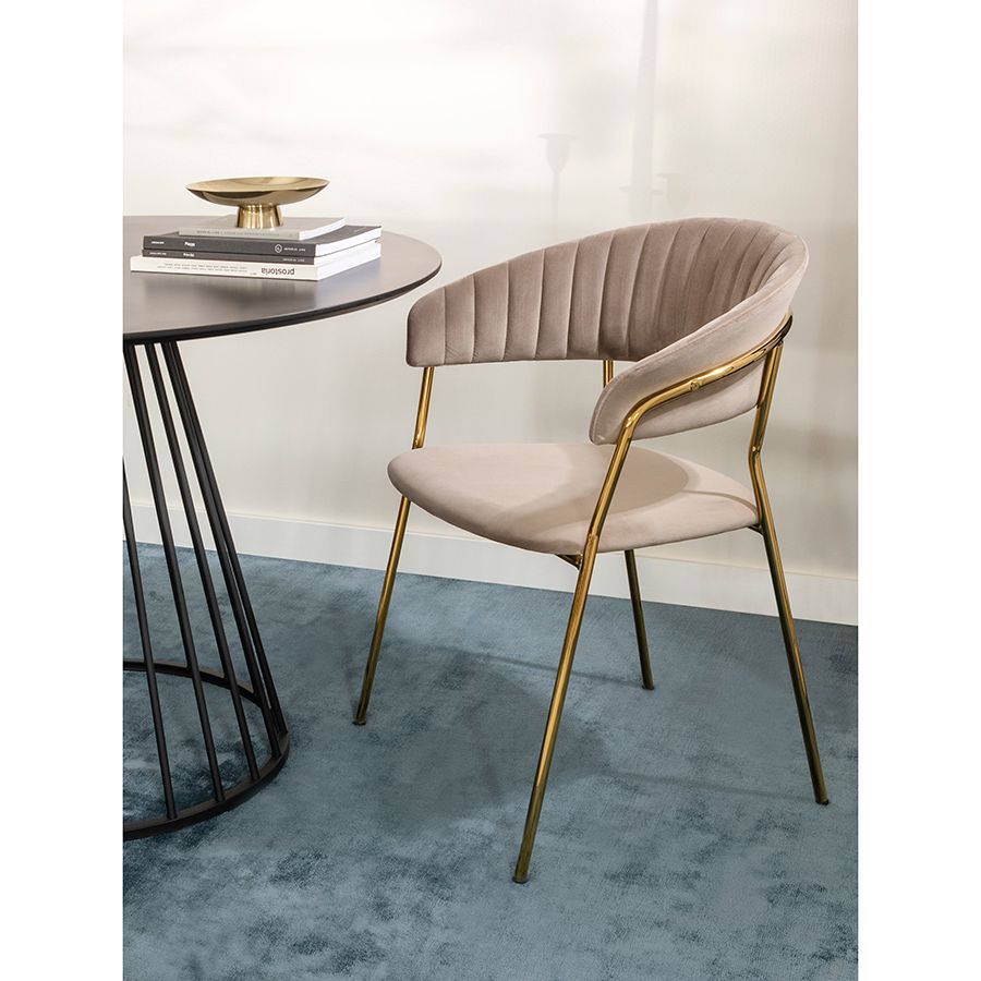 Стул Стефани, велюр, серый | Replace