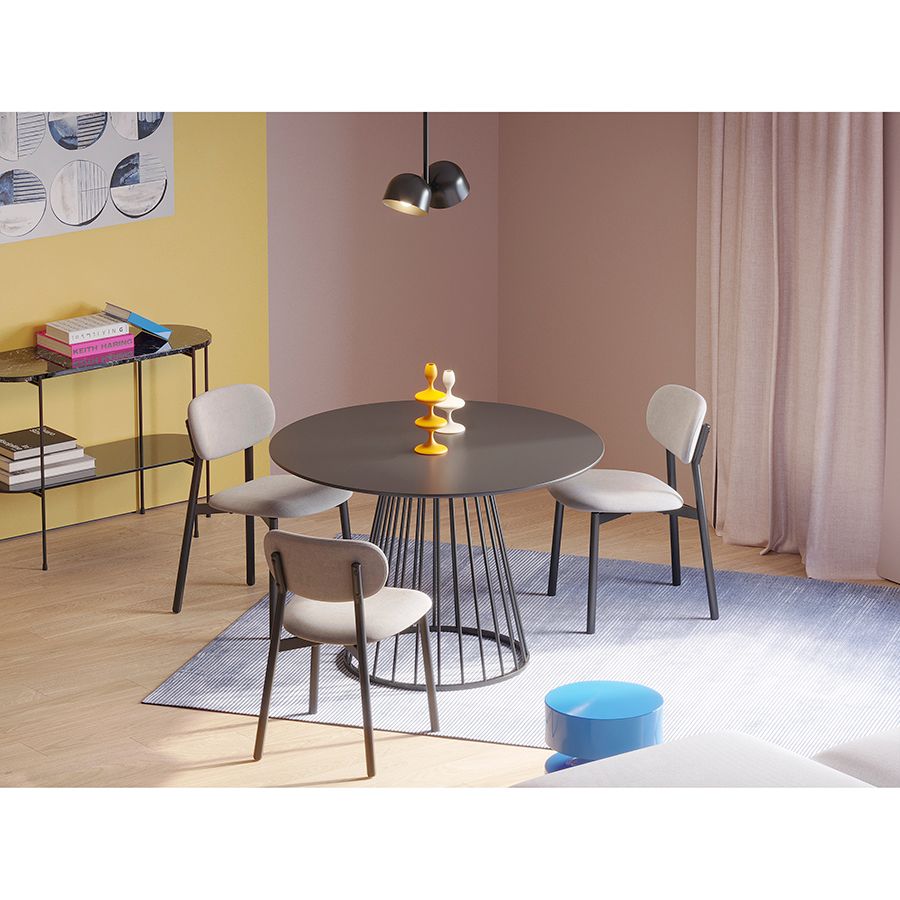 Стул Роунд, рогожка, дымчато-серый | Replace