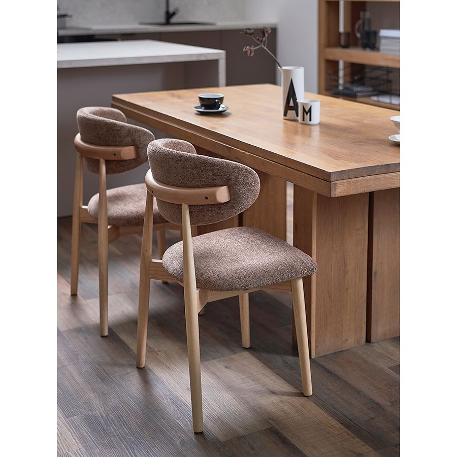 Стул Стоун, мягкий шенилл, кофе с молоком | Replace