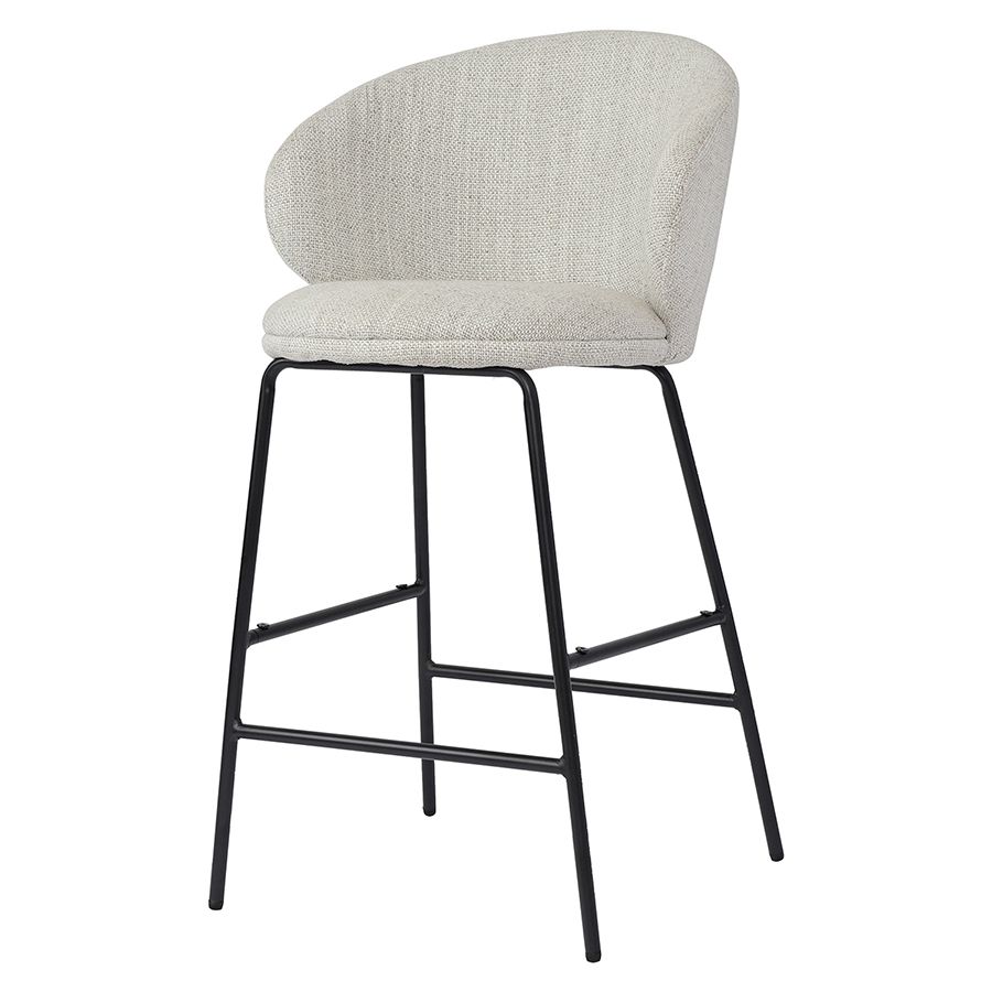 Стул полубарный Комфи, рогожка, топленое молоко | Replace