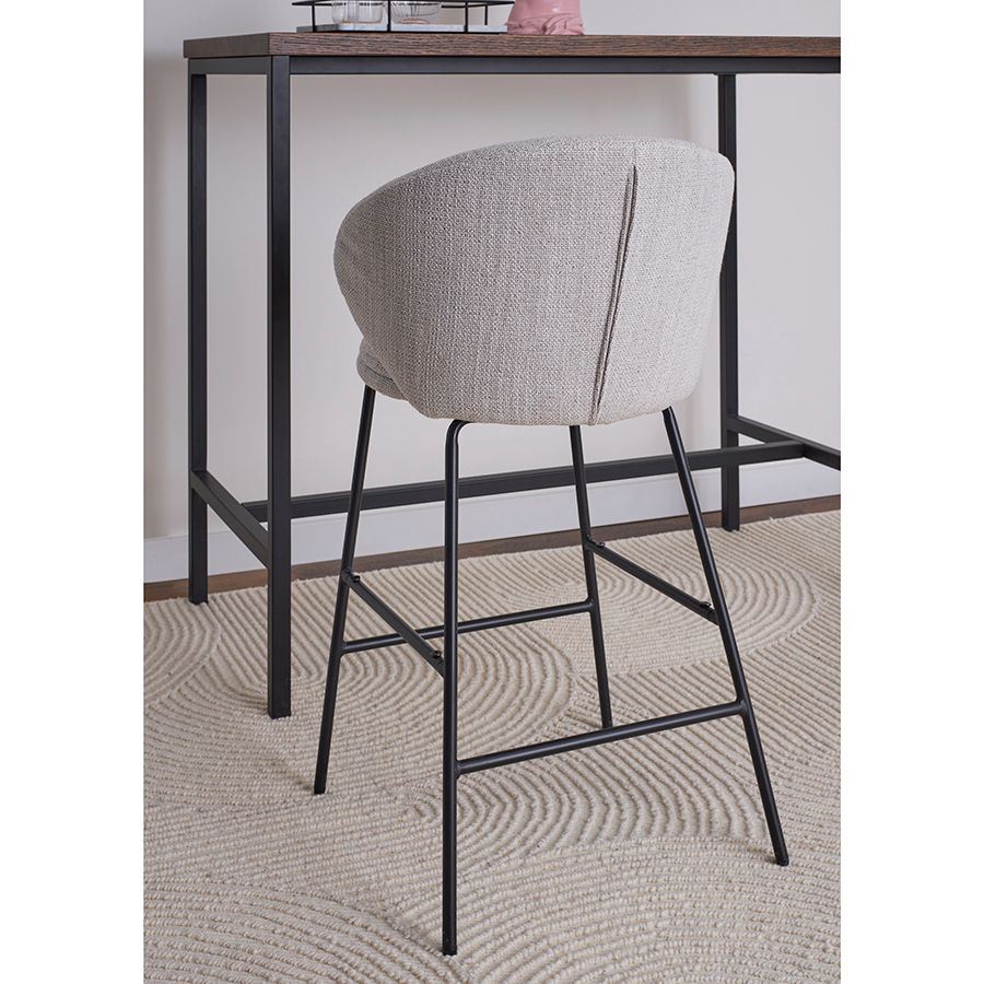 Стул полубарный Комфи, рогожка, топленое молоко | Replace