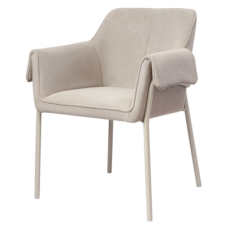 Стул Алине, шенилл, серо-бежевый/бежевый | Replace