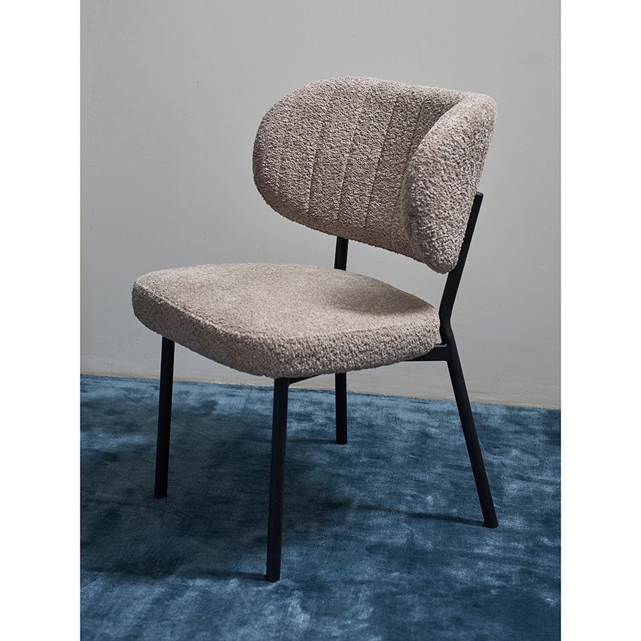 Стул Робби, букле, серо-бежевый | Replace