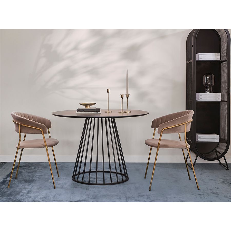 Стул Стефани, велюр, серый | Replace