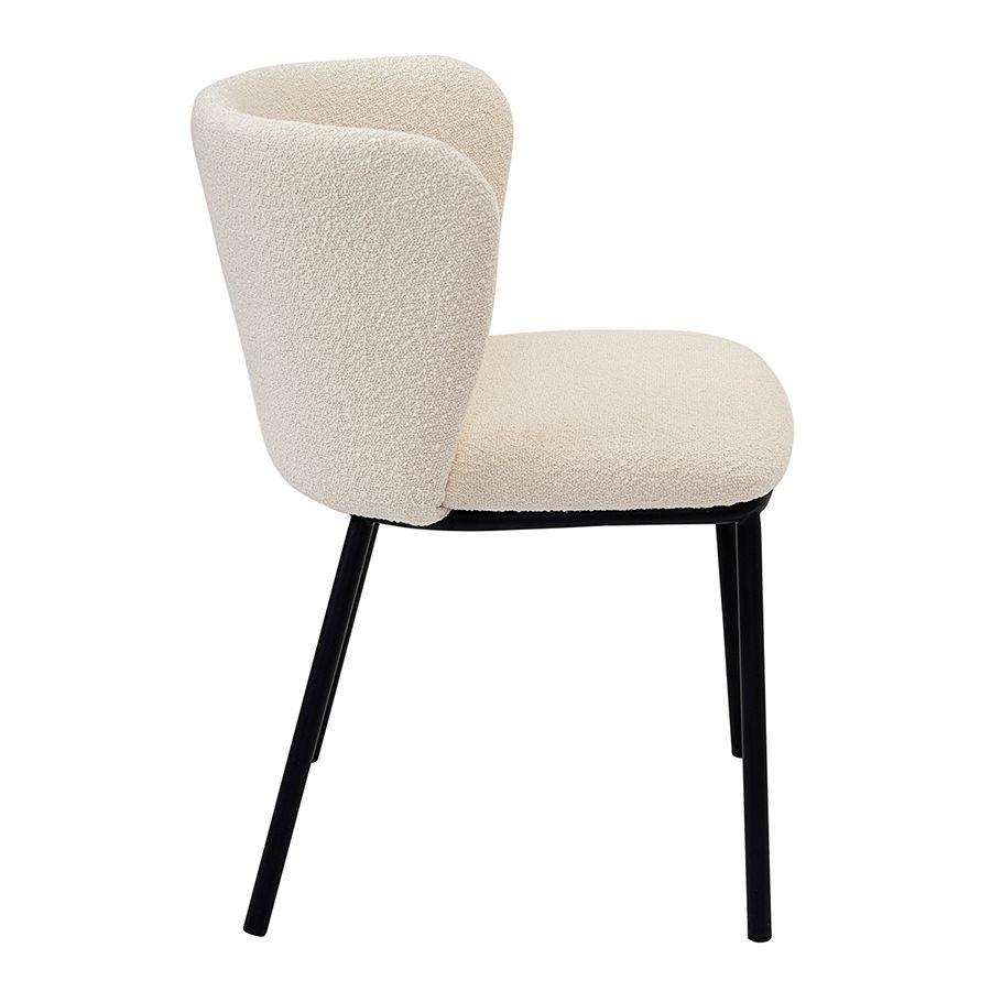 Стул Фогги, букле, молочный | Replace