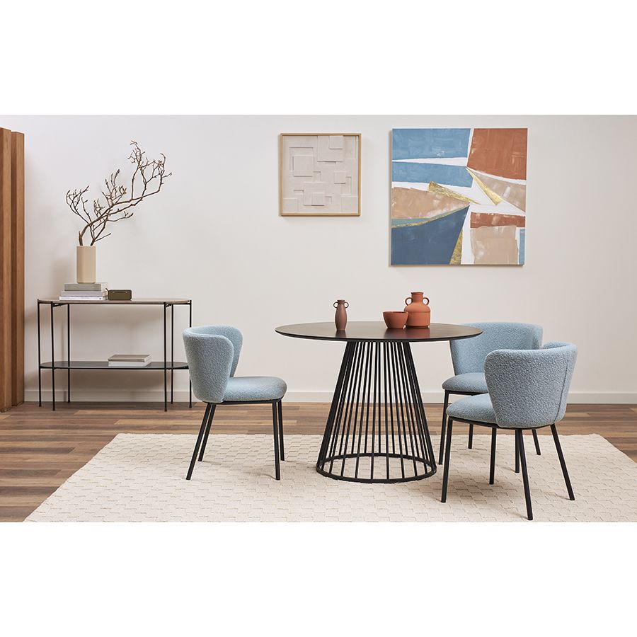 Стул Фогги, букле, голубая пудра | Replace