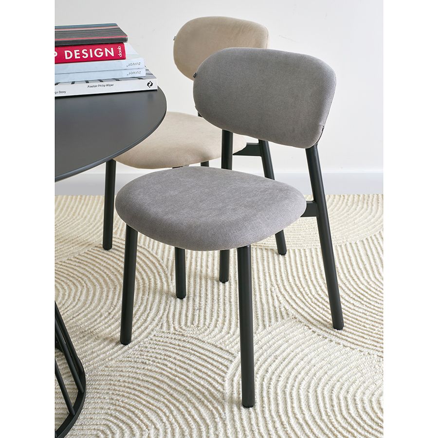 Стул Роунд, рогожка, дымчато-серый | Replace