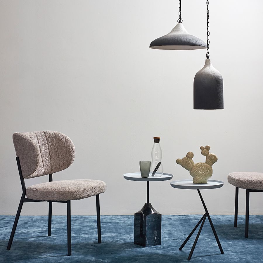 Стул Робби, букле, серо-бежевый | Replace