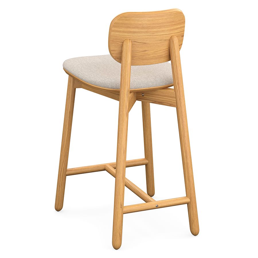 Стул полубарный Сага, рогожка, бежевый | Replace