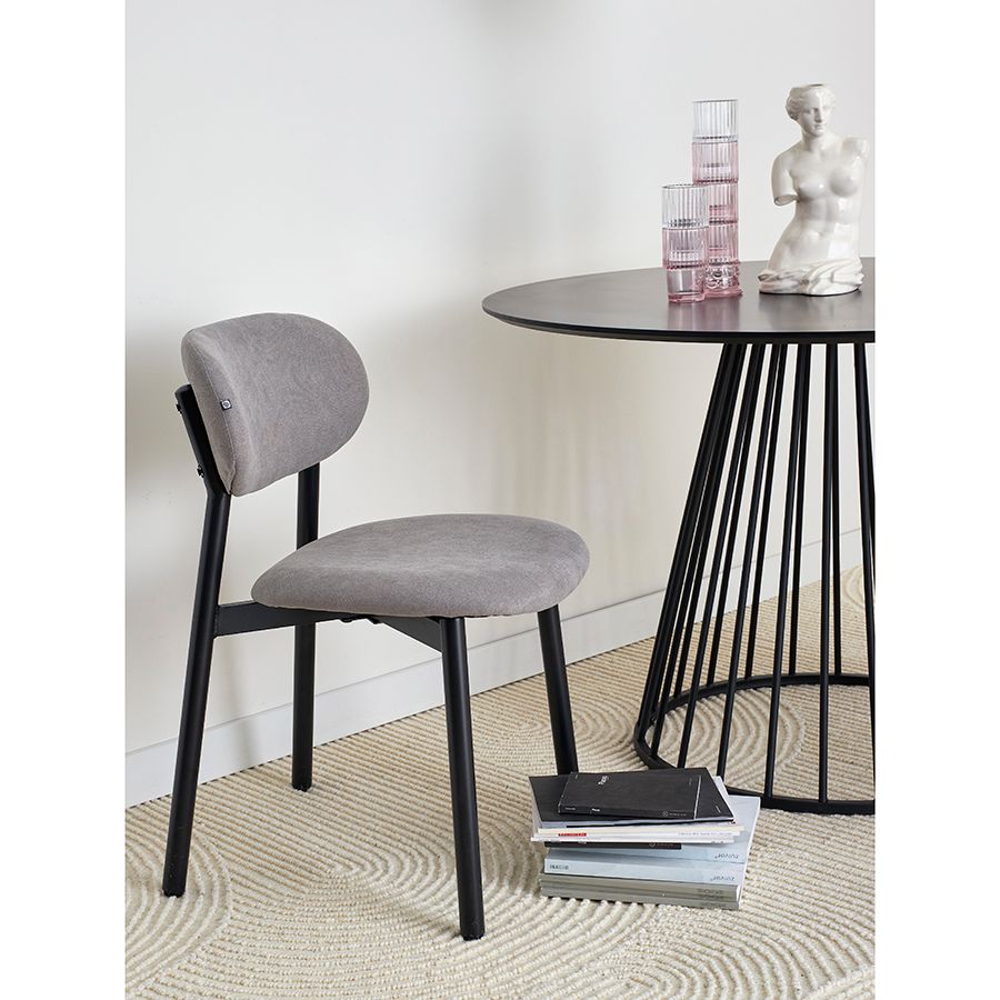 Стул Роунд, рогожка, дымчато-серый | Replace