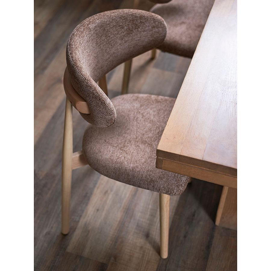 Стул Стоун, мягкий шенилл, кофе с молоком | Replace