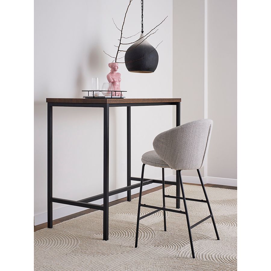 Стул полубарный Комфи, рогожка, топленое молоко | Replace