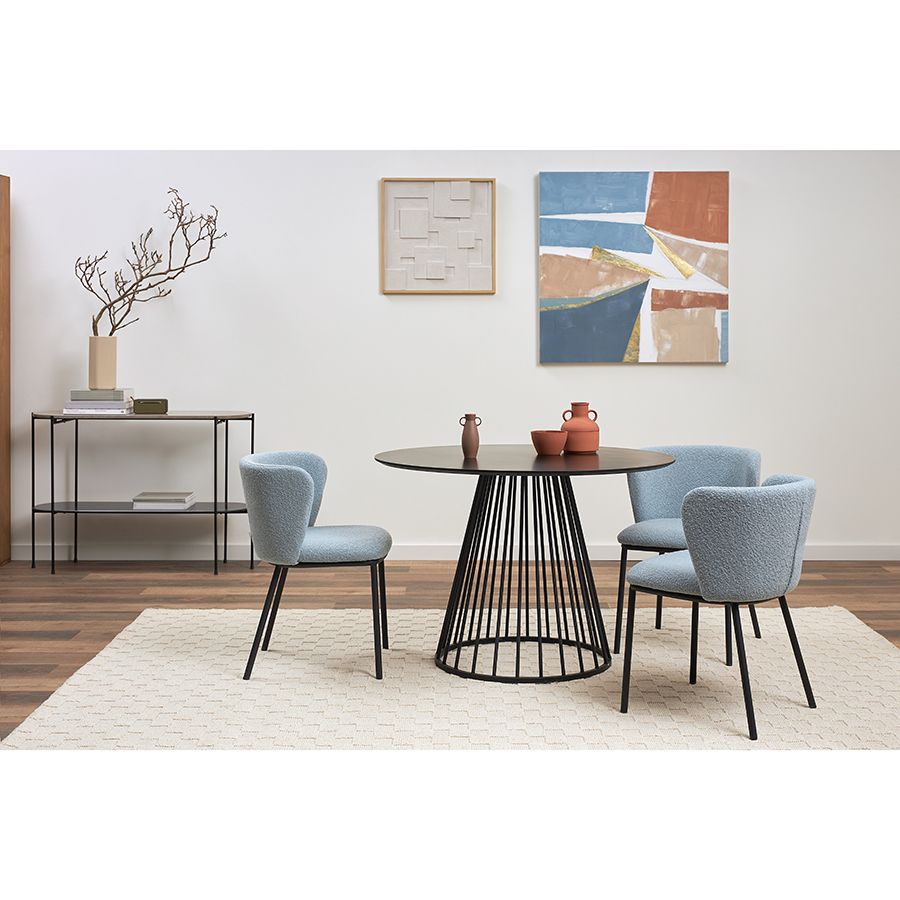 Стул Фогги, букле, голубая пудра | Replace