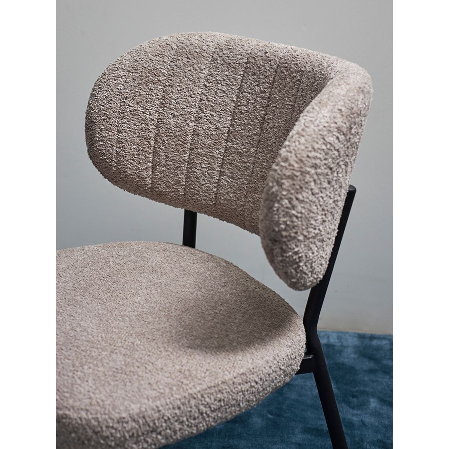 Стул Робби, букле, серо-бежевый | Replace
