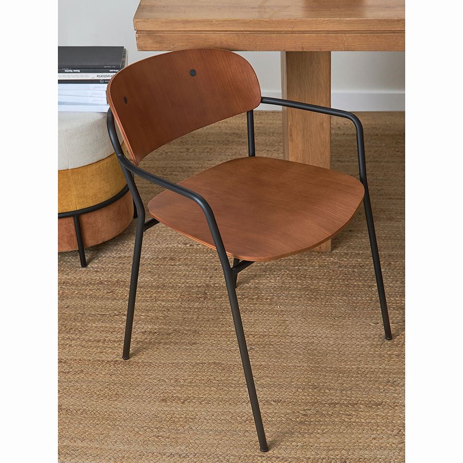 Стул с подлокотниками Торфрид, орех | Replace