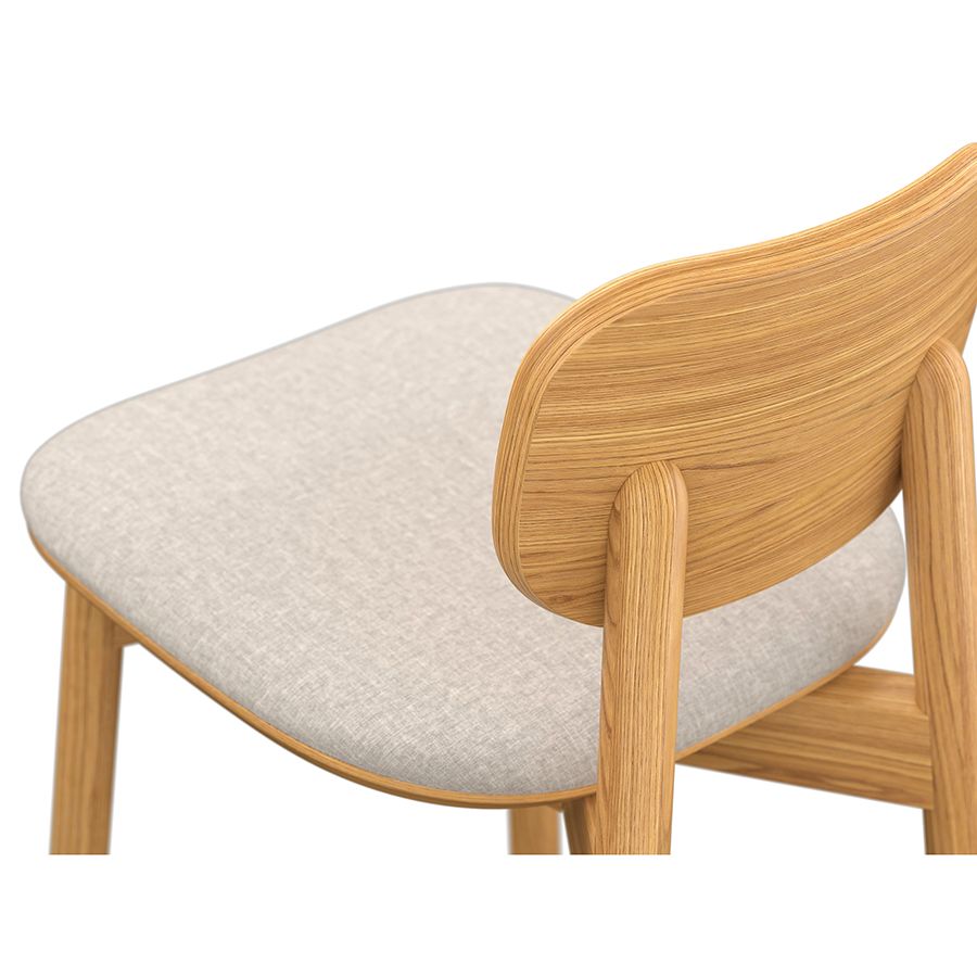 Стул полубарный Сага, рогожка, бежевый | Replace