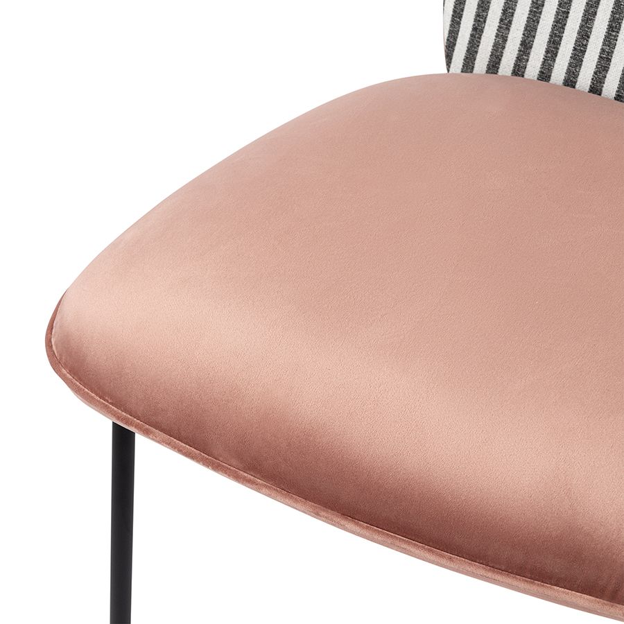 Стул Помпадур, велюр, пыльная роза | Replace