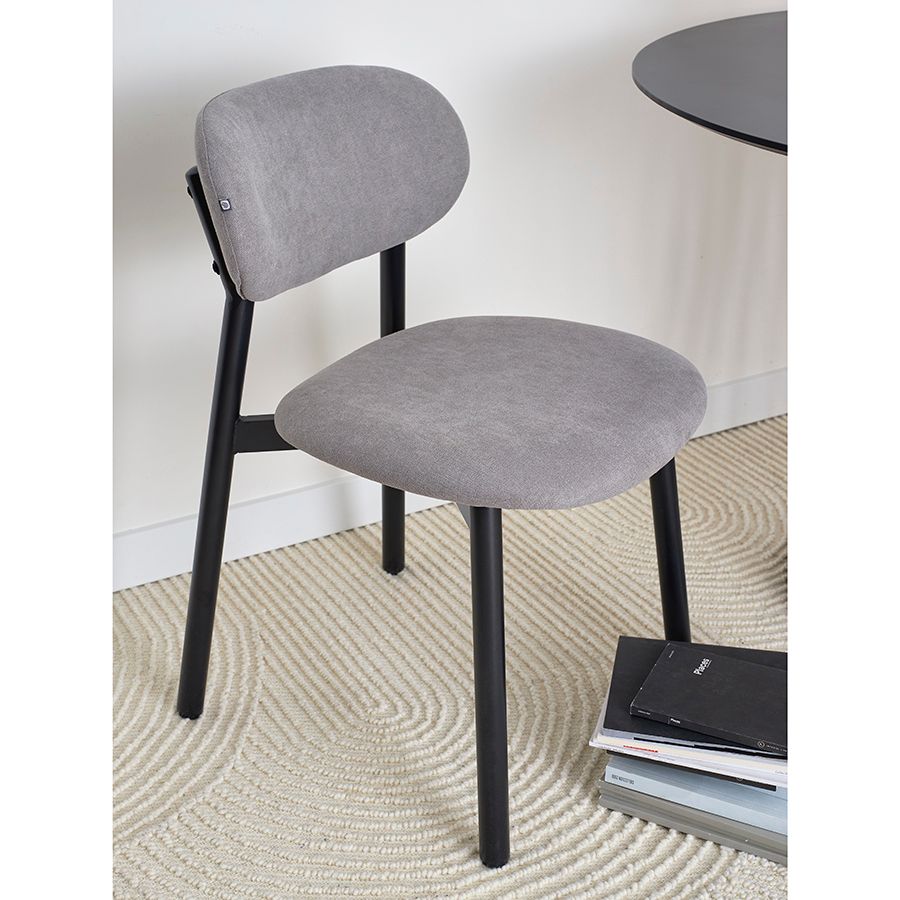 Стул Роунд, рогожка, дымчато-серый | Replace