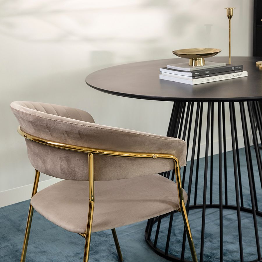 Стул Стефани, велюр, серый | Replace