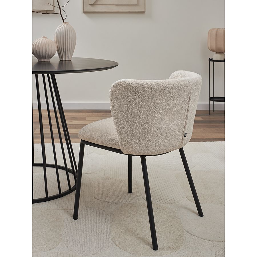 Стул Фогги, букле, молочный | Replace