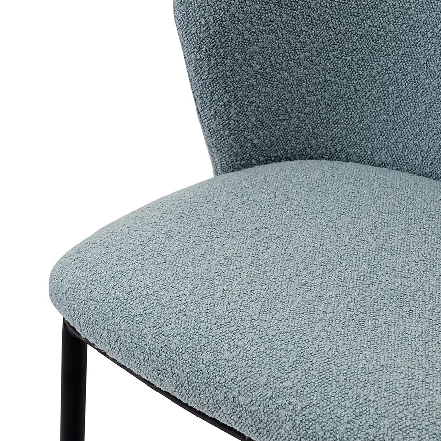 Стул барный Фогги, букле, голубая пудра | Replace