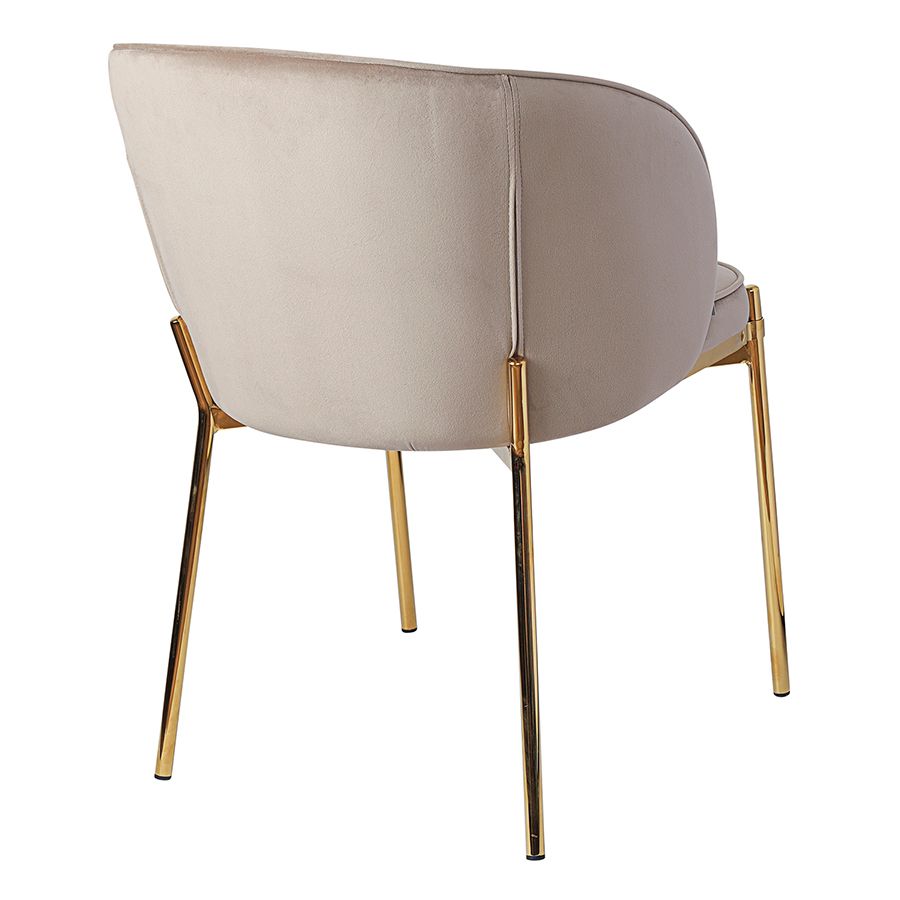Стул Коралл, велюр, серо-бежевый | Replace