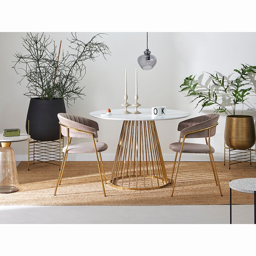 Стул Стефани, велюр, серый | Replace