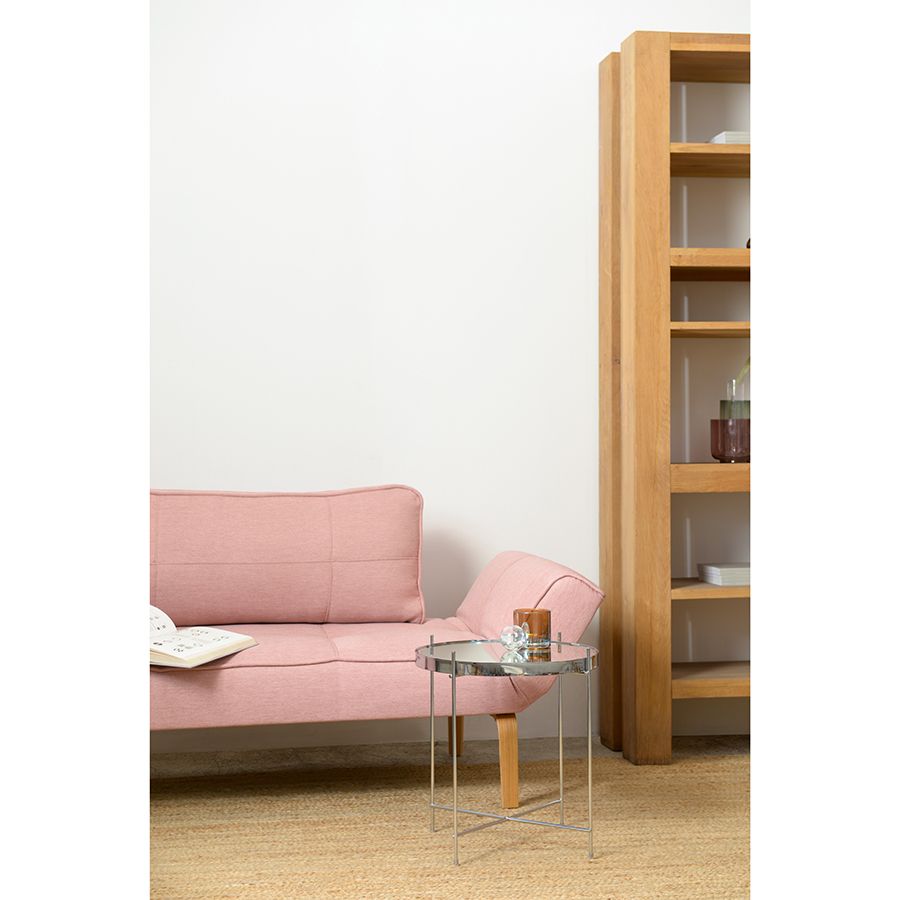 Столик Джосен, D43 см, серебряный/хром | Replace