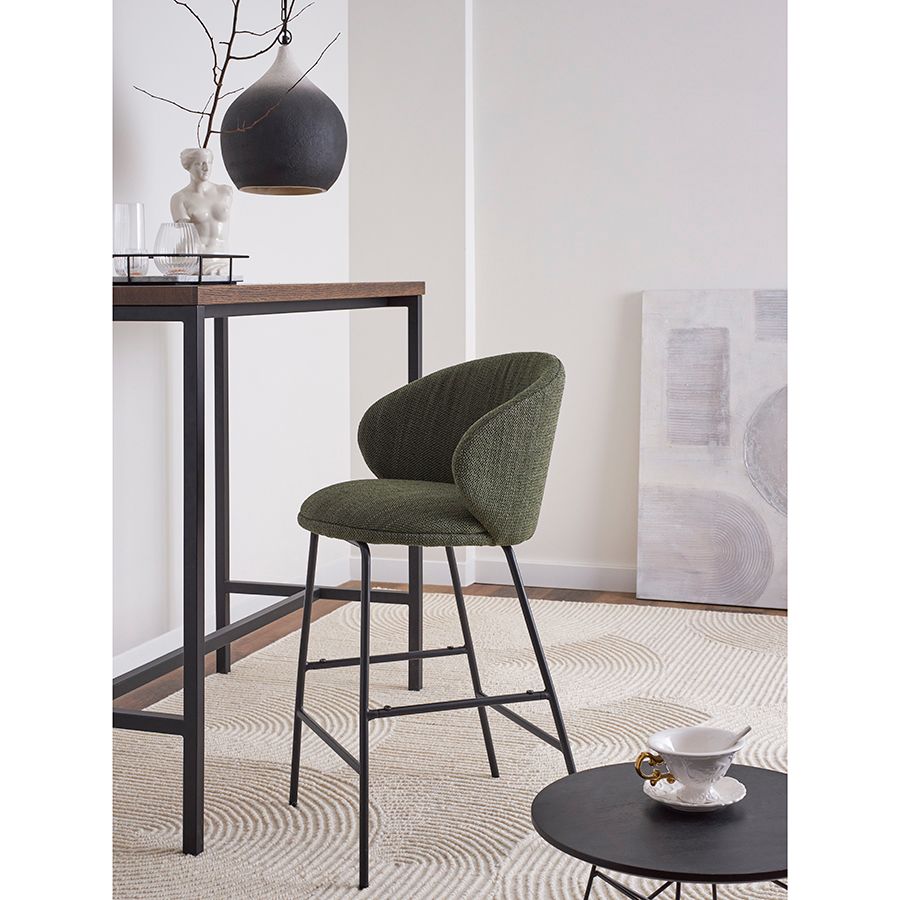 Стул полубарный Комфи, рогожка, шпинат | Replace