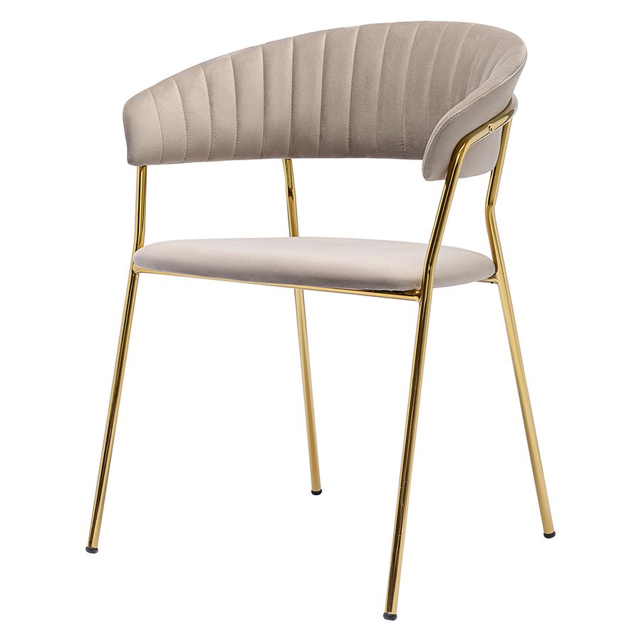 Стул Стефани, велюр, серый | Replace