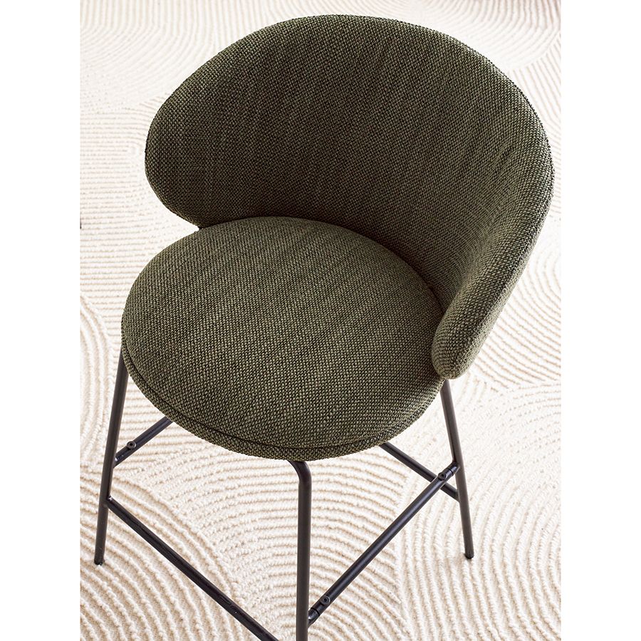 Стул полубарный Комфи, рогожка, шпинат | Replace