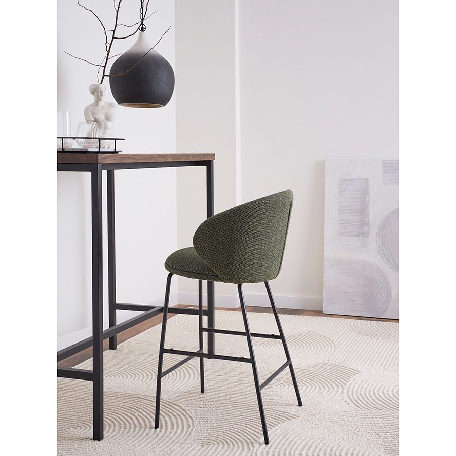 Стул полубарный Комфи, рогожка, шпинат | Replace