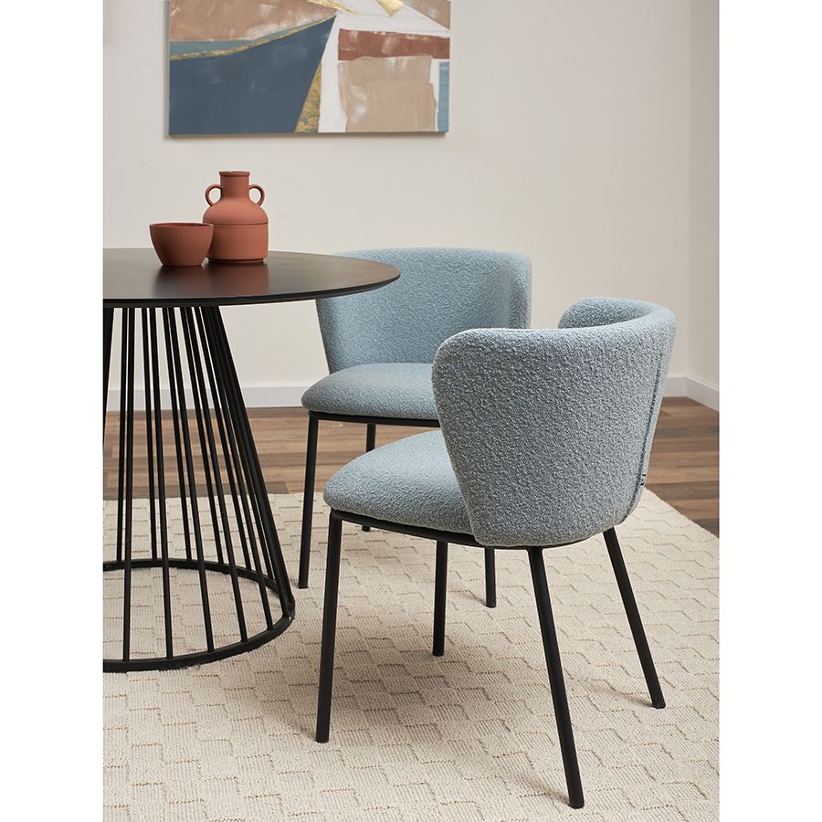 Стул Фогги, букле, голубая пудра | Replace