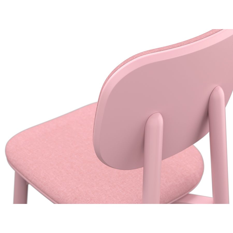 Стул с обивкой Сага, рогожка, розовый | Replace