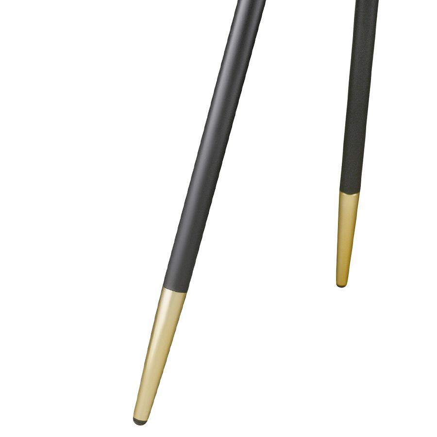 Столик Хедда, D55 см, черный/матовое золото | Replace