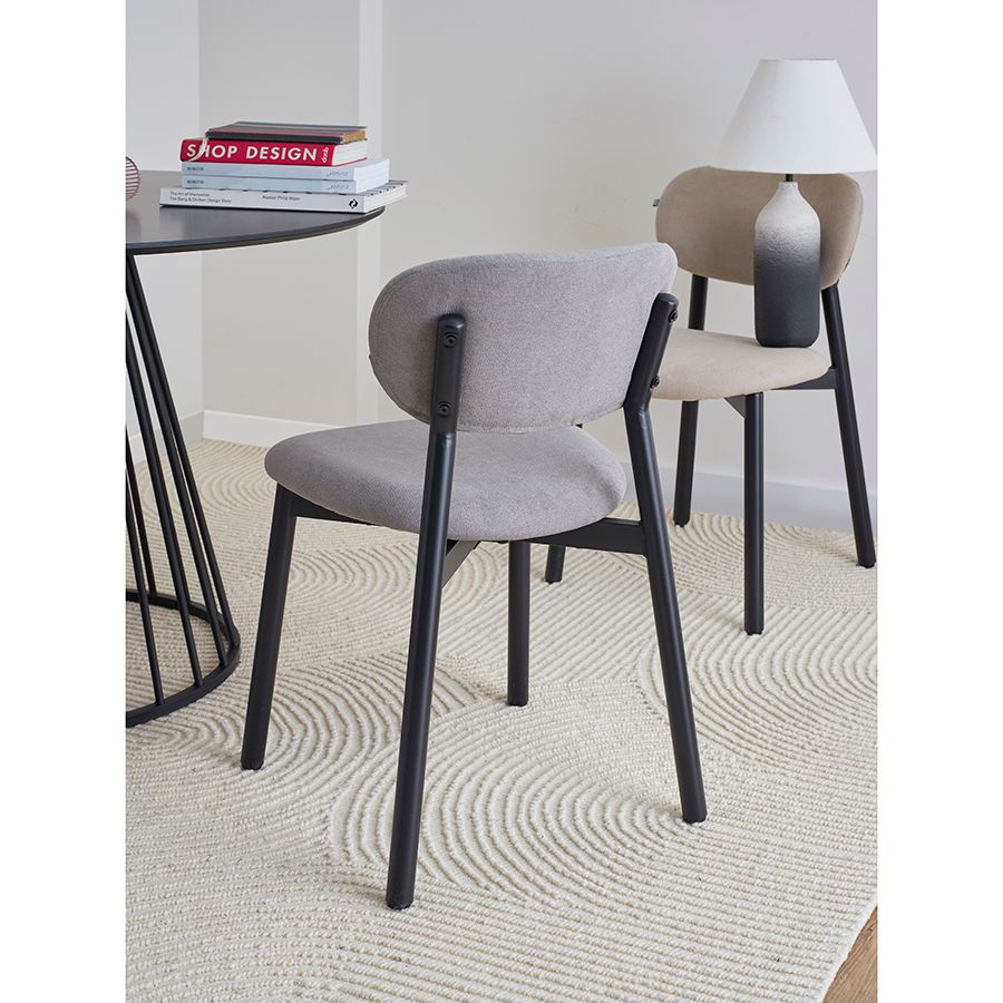 Стул Роунд, рогожка, дымчато-серый | Replace
